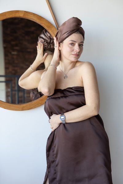 Рушник-тюрбан для тіла на застібці